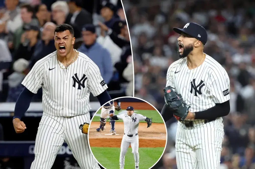 Yankees' relief pitchers deliver the crucial comeback they required in Game 2