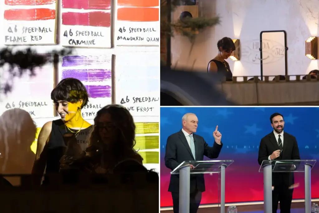 Zohran Mamdani's wife, an artist, misses the NYC mayoral debate to lead a ceramics class at a popular Brooklyn restaurant.