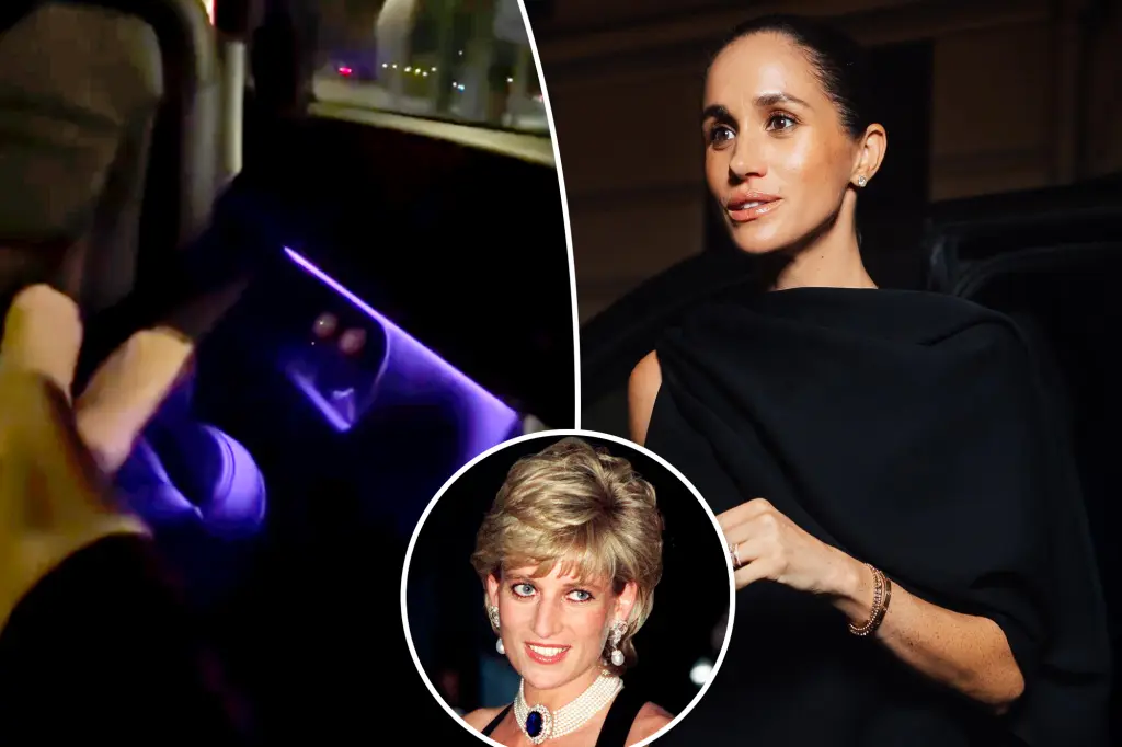 ‘Insensitive’ Meghan Markle relaxes with her feet up close to Princess Diana’s crash location