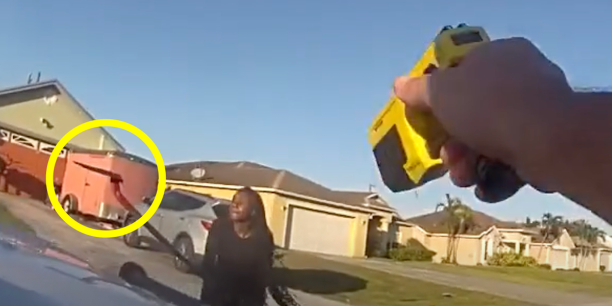 15-year-old girl in Florida recorded on police bodycam hitting a police car with a shovel: 'Are you serious?'