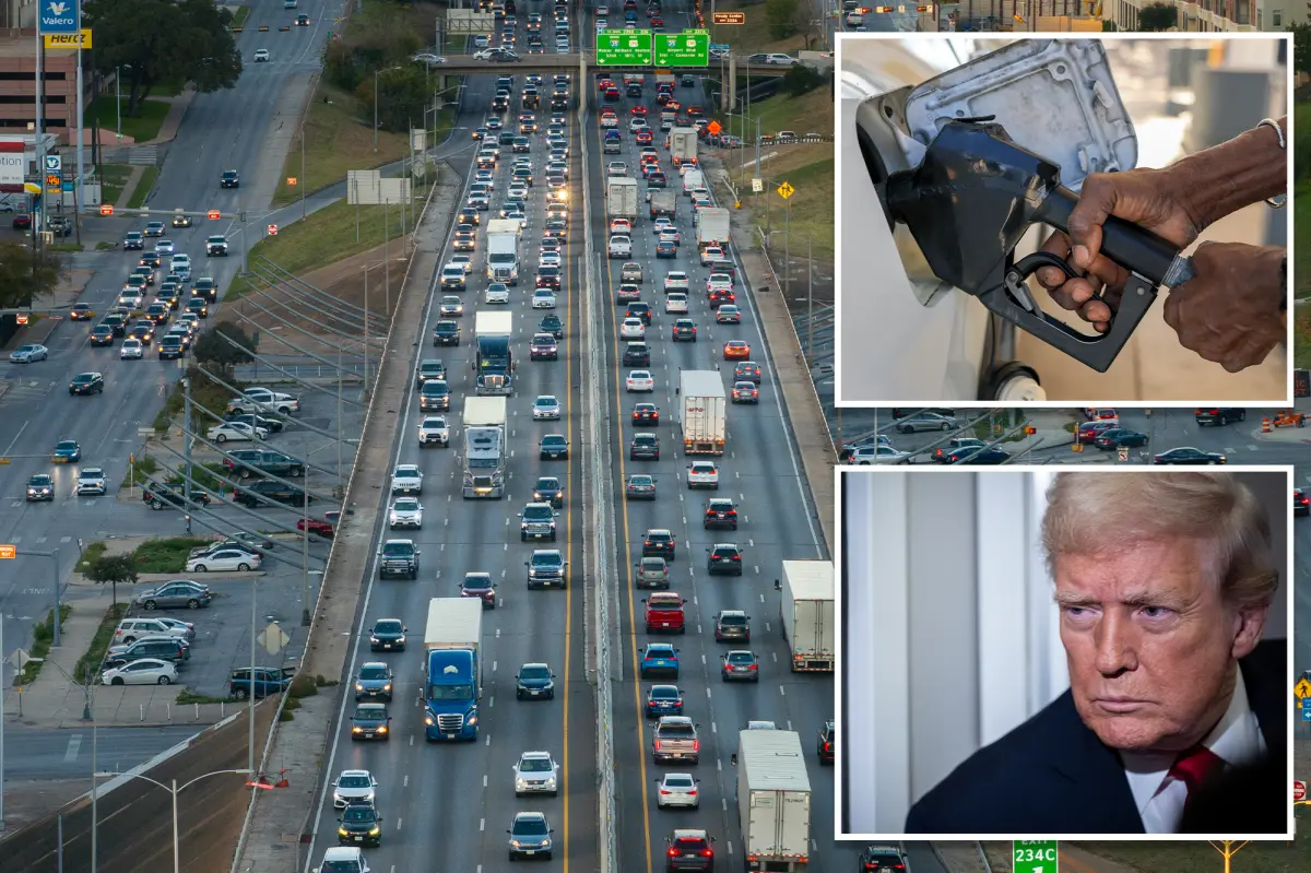 Administration points to Democrat-led states for holding down the national average of gas prices, which have stayed the same since last Thanksgiving