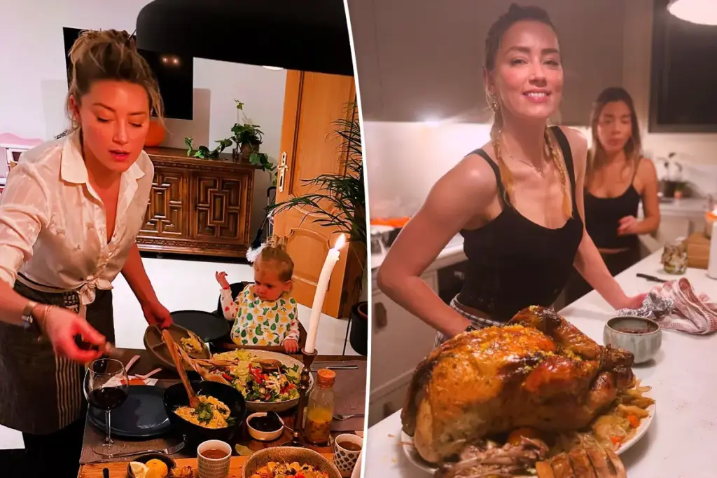 Amber Heard offers a rare look at her daughter Oonagh in heartwarming Thanksgiving pictures