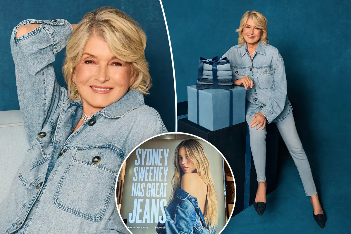 American Eagle stock rises as Martha Stewart is announced as the new brand representative following the Sydney Sweeney issue.