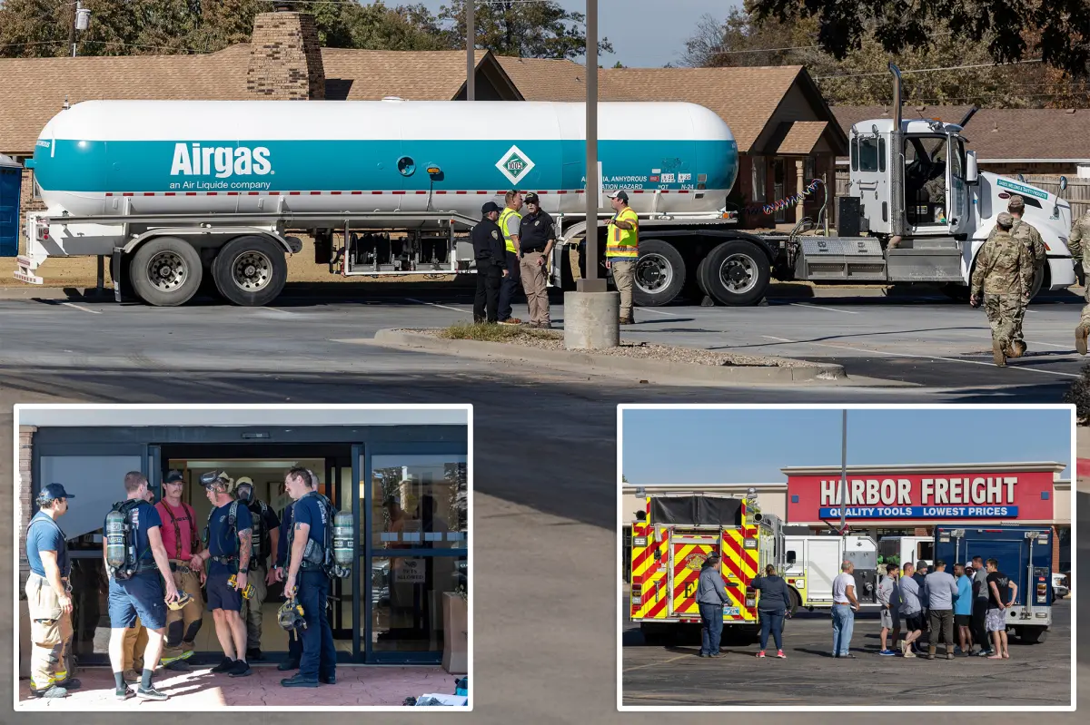 Ammonia leak from truck near hotel sends many to hospitals in small Oklahoma town