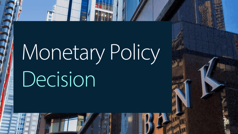 Announcement by the Monetary Policy Board: Decision on Monetary Policy