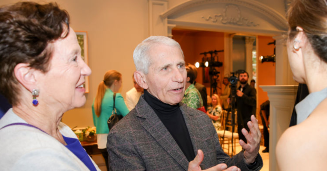 Anthony Fauci Celebrates Wolf Blitzer’s 35 Years at CNN with Staff