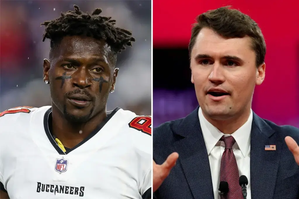 Antonio Brown makes light of Charlie Kirk's passing during a livestream with rapper Tekashi 6ix9ine.