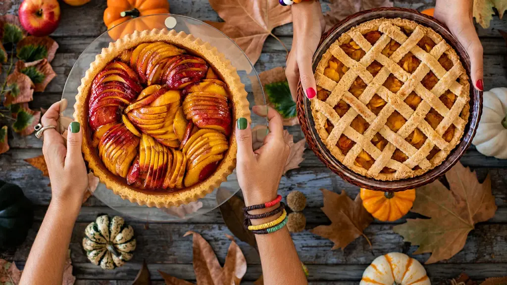 Apple pie is popular all year, but pumpkin takes the lead during Thanksgiving, according to surveys.