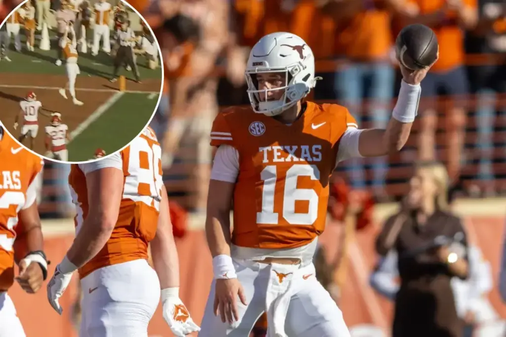 Arch Manning catches a touchdown in significant Texas victory