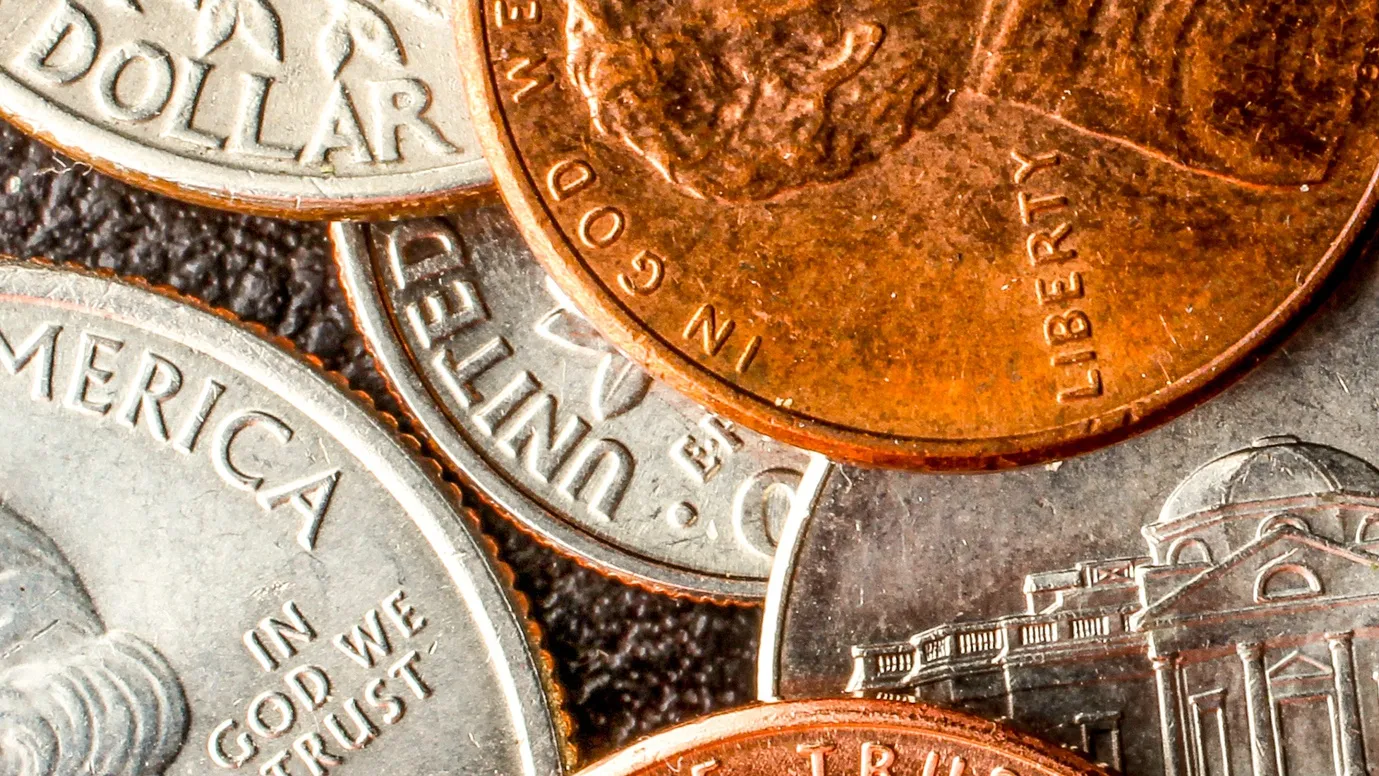 As the penny disappears, how should you handle the coins in your jar?