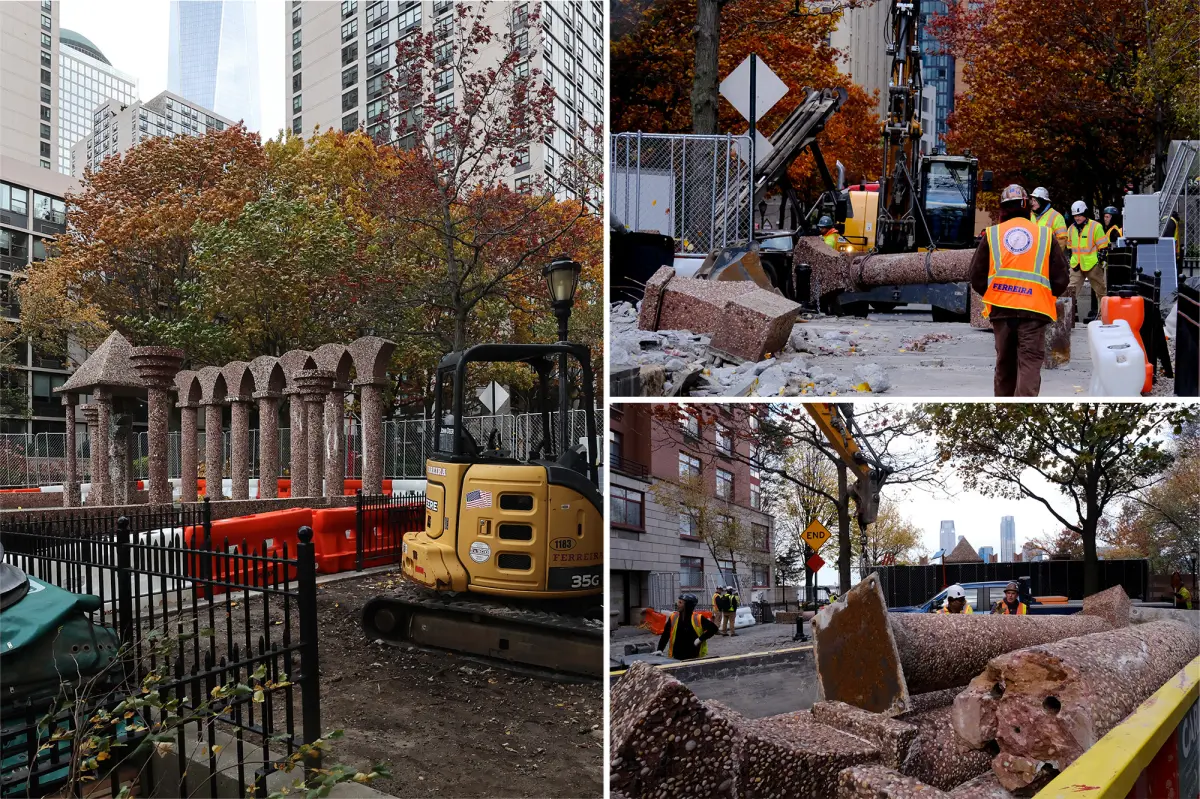 Battery Park City removes Upper Room sculpture for resilience initiative