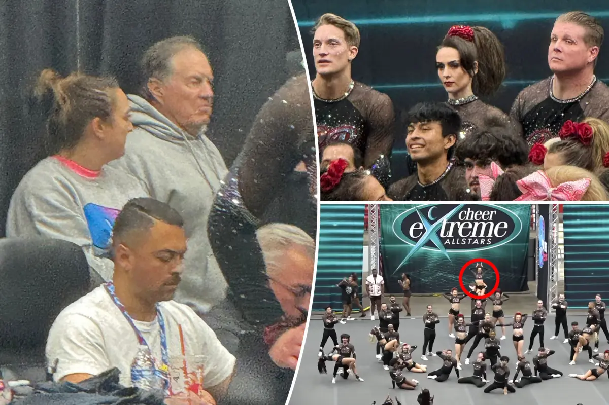 Bill Belichick seen at Jordon Hudson's cheerleading event
