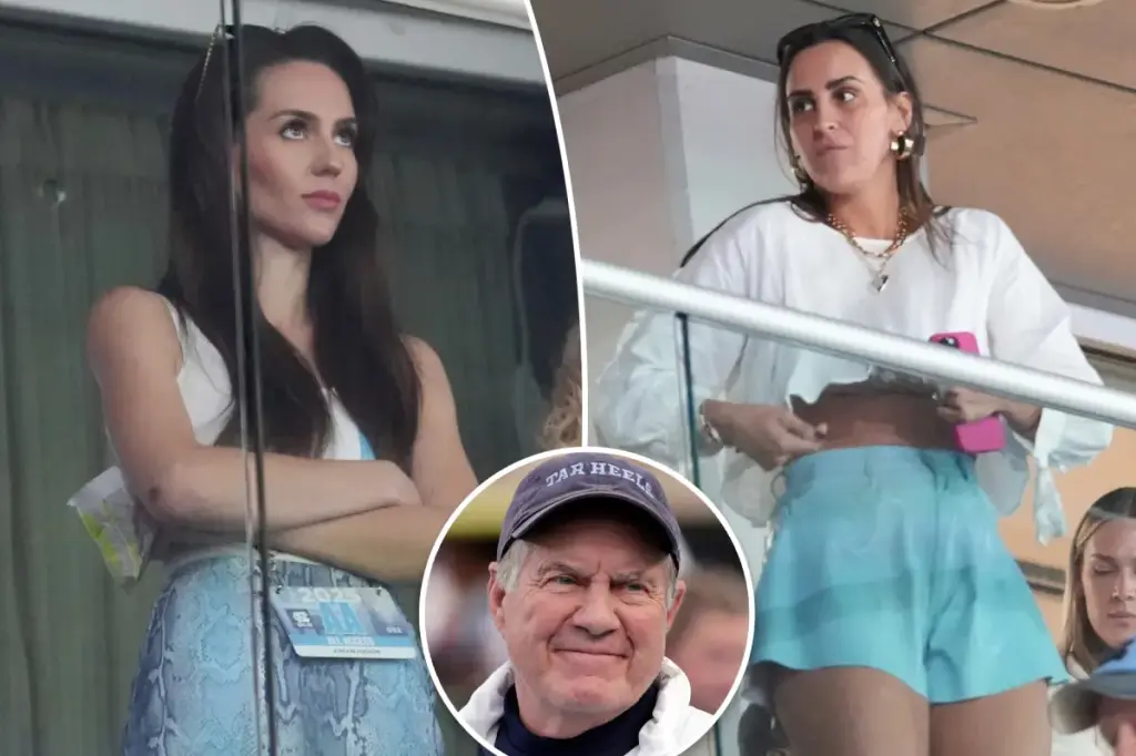 Bill Belichick’s daughter-in-law Jennifer uncomfortably steers clear of Jordon Hudson at the UNC game