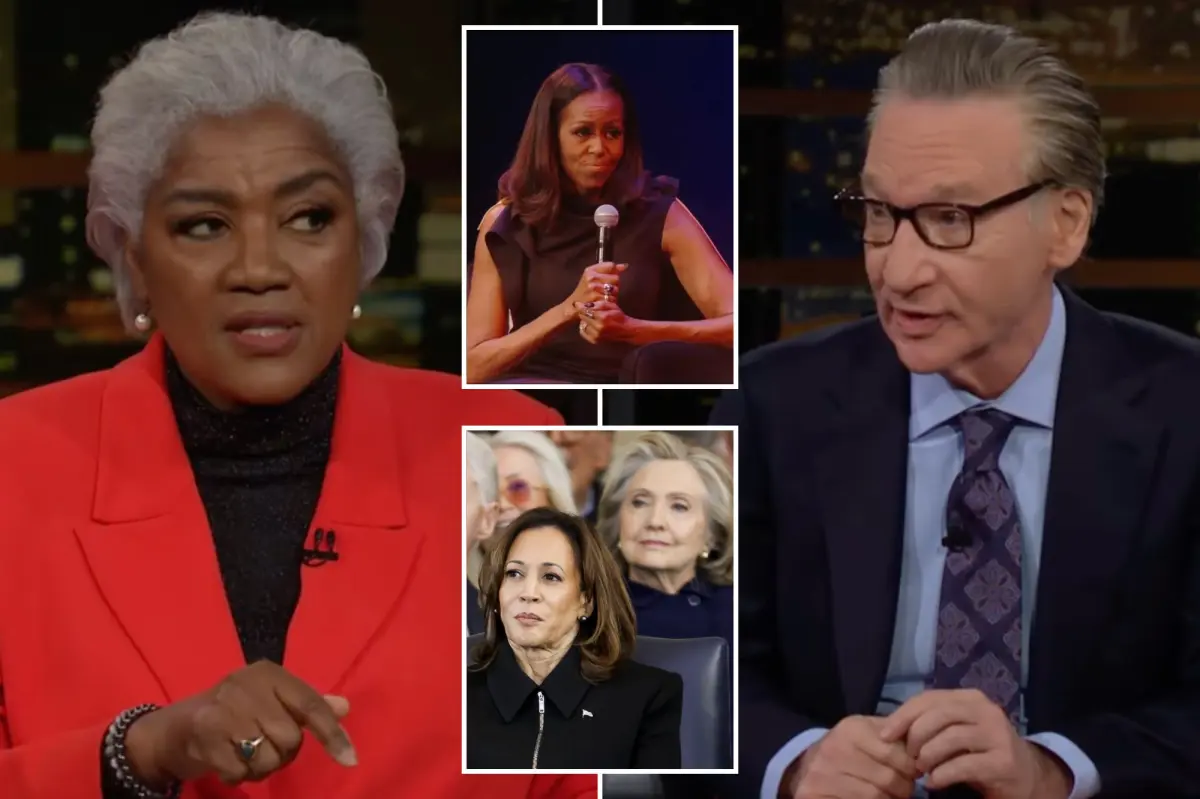Bill Maher and Donna Brazile criticize Michelle Obama's statement about the US being unprepared for a female president.
