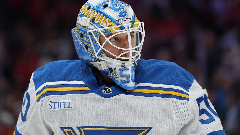 Binnington from the Blues aims to prevent Ovechkin from scoring a milestone goal