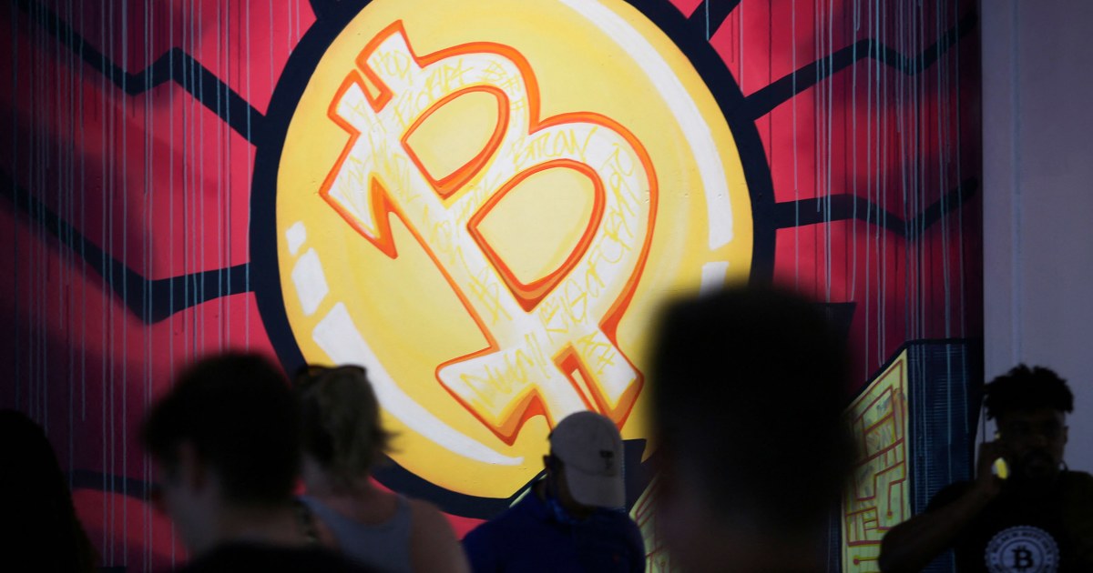 Bitcoin and other cryptocurrencies decline as investors seek safety.
