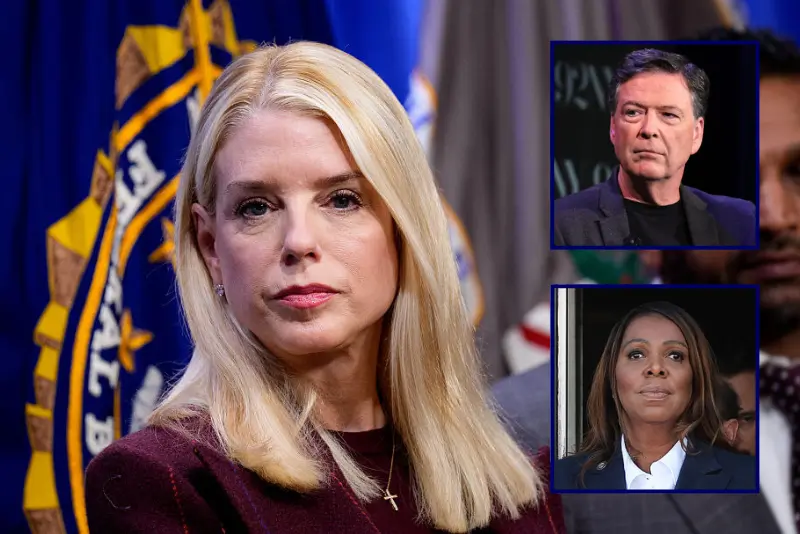 Bondi plans to challenge the dismissals of the criminal cases against James Comey and Letitia James