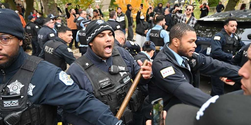 Border Patrol agents face gunfire and projectiles from rioters in sanctuary city, according to DHS.