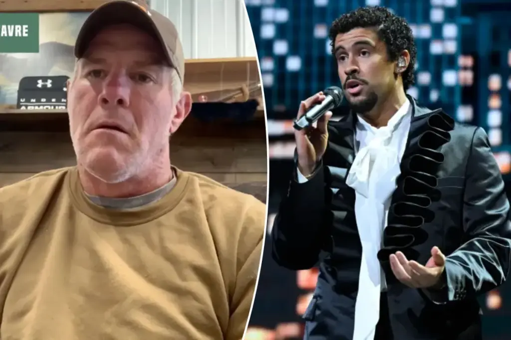 Brett Favre criticizes Bad Bunny as the Super Bowl 2026 halftime performer