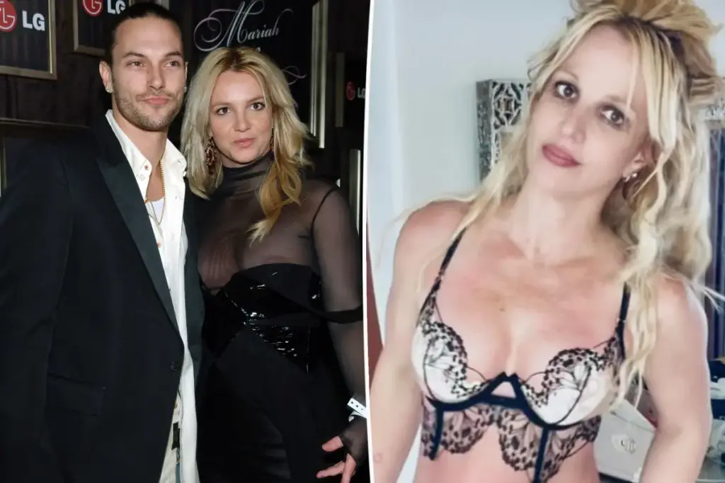 Britney Spears comes back to Instagram in suggestive lingerie after removing her account during Kevin Federline controversy.