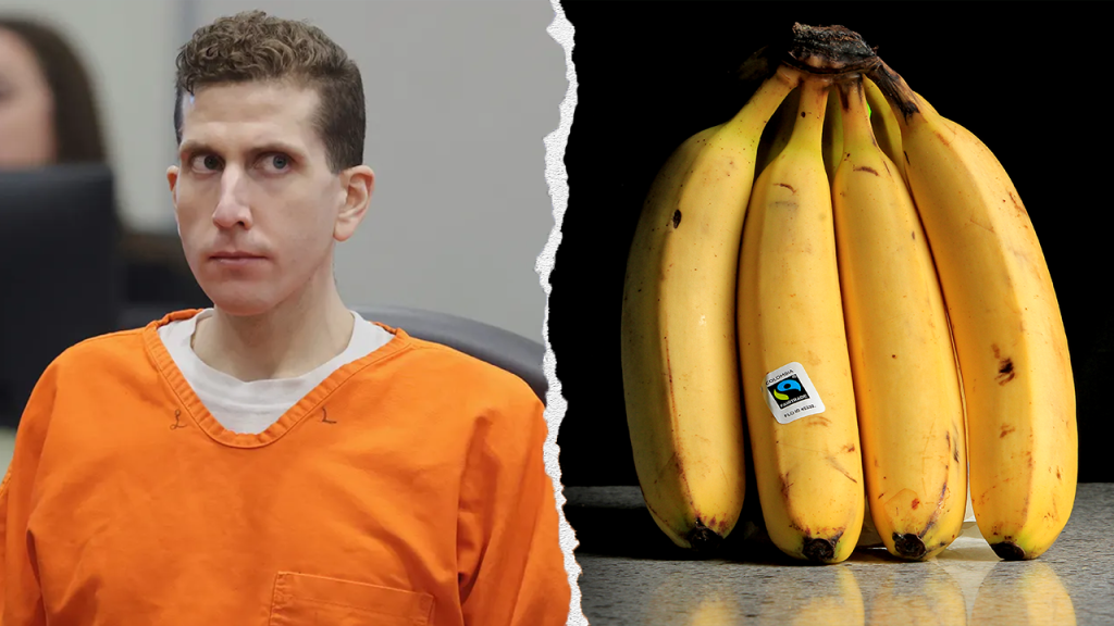 Bryan Kohberger expresses dissatisfaction with the quality of bananas and prison meals in Idaho.
