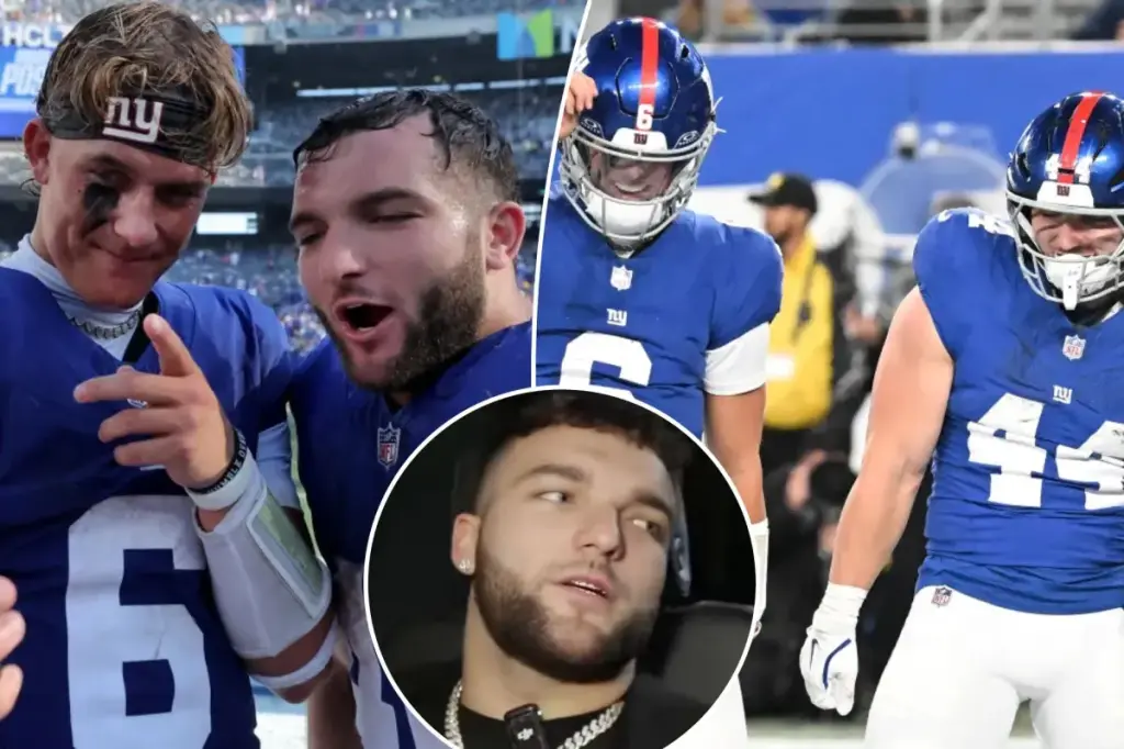 Cam Skattebo shares an enthusiastic prediction for the Giants in 2026 following a challenging season.