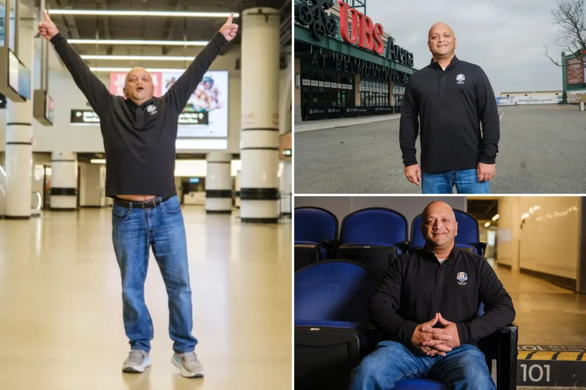 Cancer survivor visits all 124 stadiums in North America, ending journey on Long Island.
