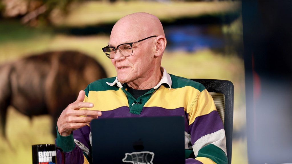 Carville calls on Democrats to adopt an 'economic anger' message and move away from a woke emphasis.