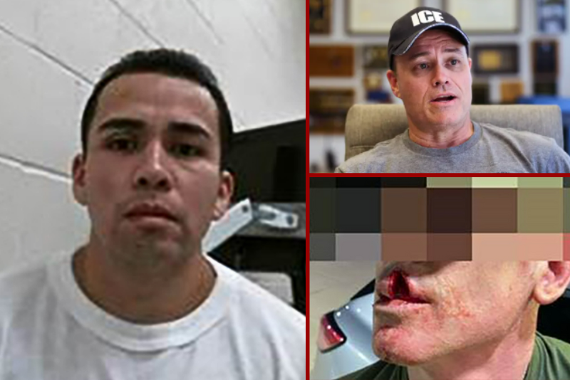 Child predator from El Salvador, previously deported twice, arrested for attacking officer with metal cup