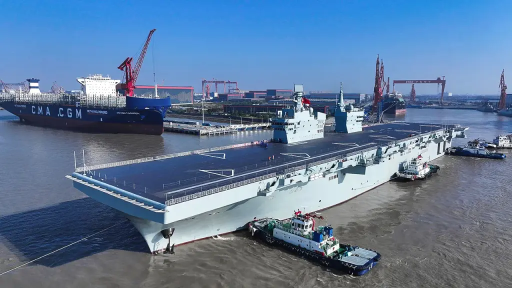 China conducts sea trials for the new Sichuan Type 076 amphibious assault ship