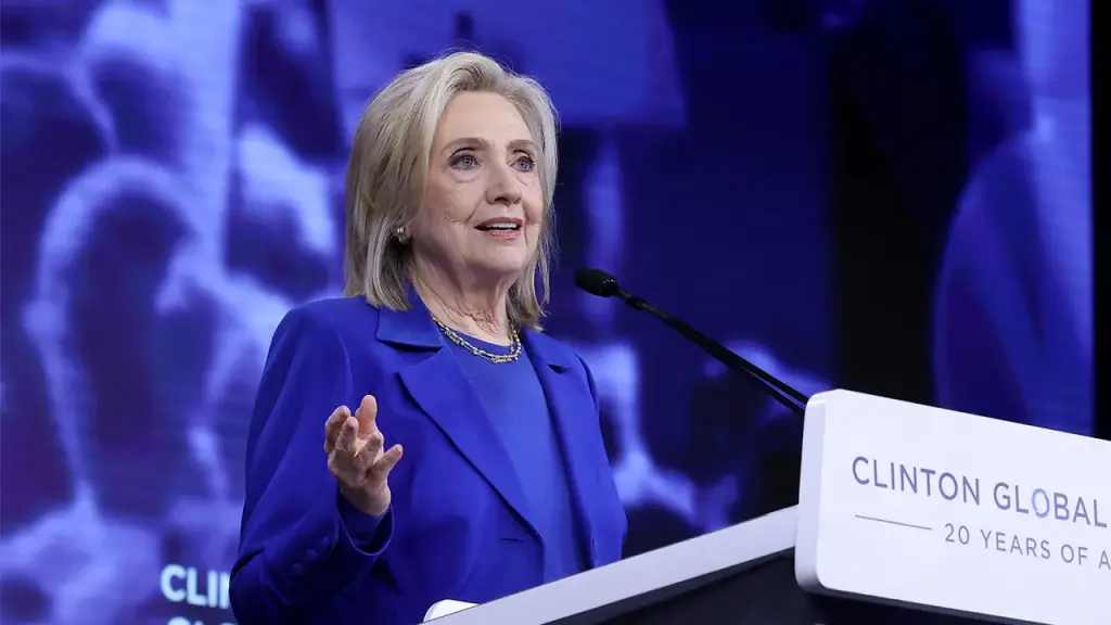 Clinton expresses her hope for a national statement declaring that Trump is no longer in office.