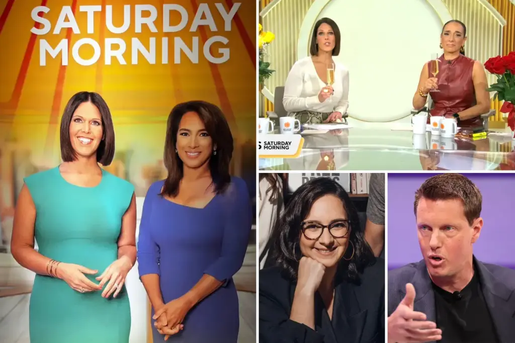 Co-hosts of 'CBS Saturday Morning' say emotional goodbyes while staff remains uncertain about their replacements
