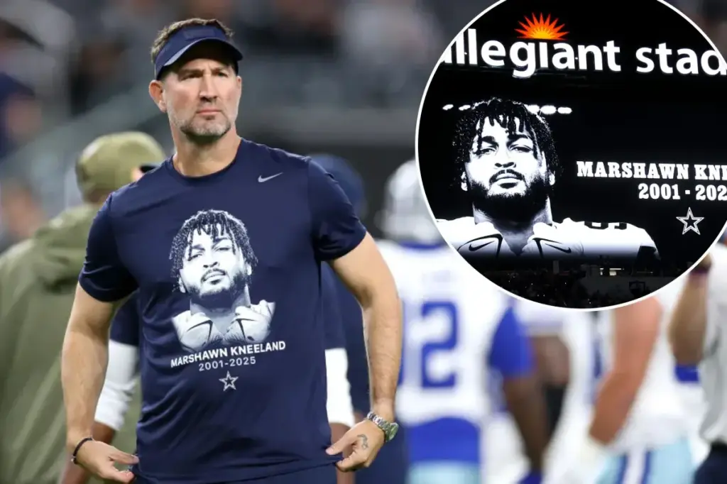 Cowboys and Raiders pay tribute to Marshawn Kneeland in Dallas' first game since his passing
