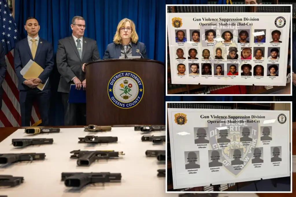 Crackdown on Queens' 'most violent gang' leads to arrest of 32 young suspects
