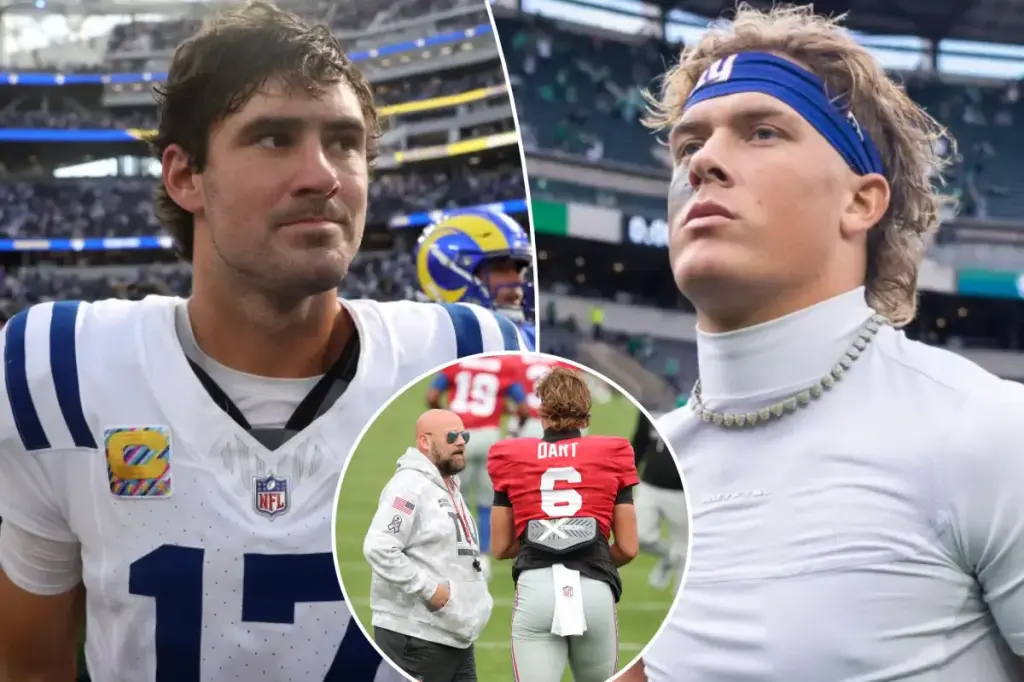 Daniel Jones discusses how Jaxson Dart can adapt to the Giants' new routine