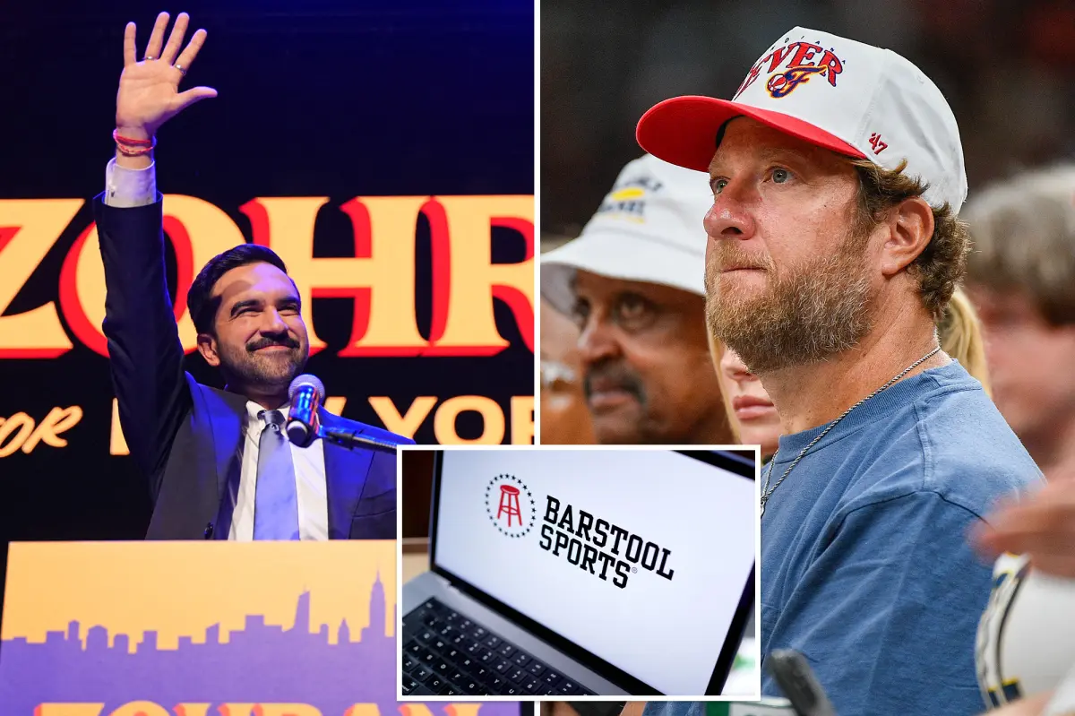 Dave Portnoy considers withdrawing Barstool from NYC after Zohran Mamdani's victory