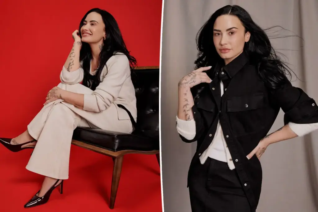 Demi Lovato collaborates with Amazon Essentials for a clothing line.