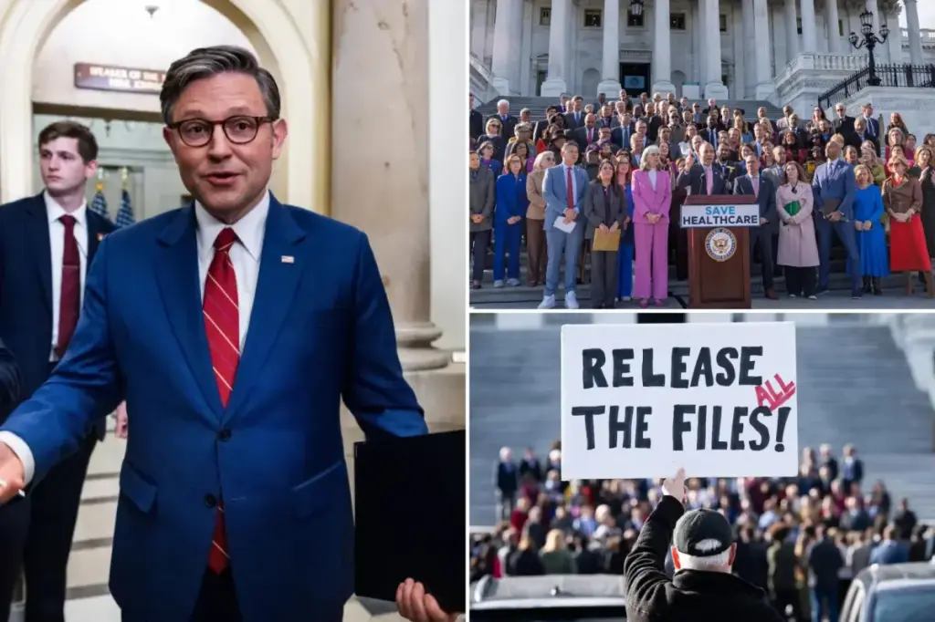 Democrats stopped Republican attempts to speed up the vote on Epstein documents to prolong the issue, Republicans claim.