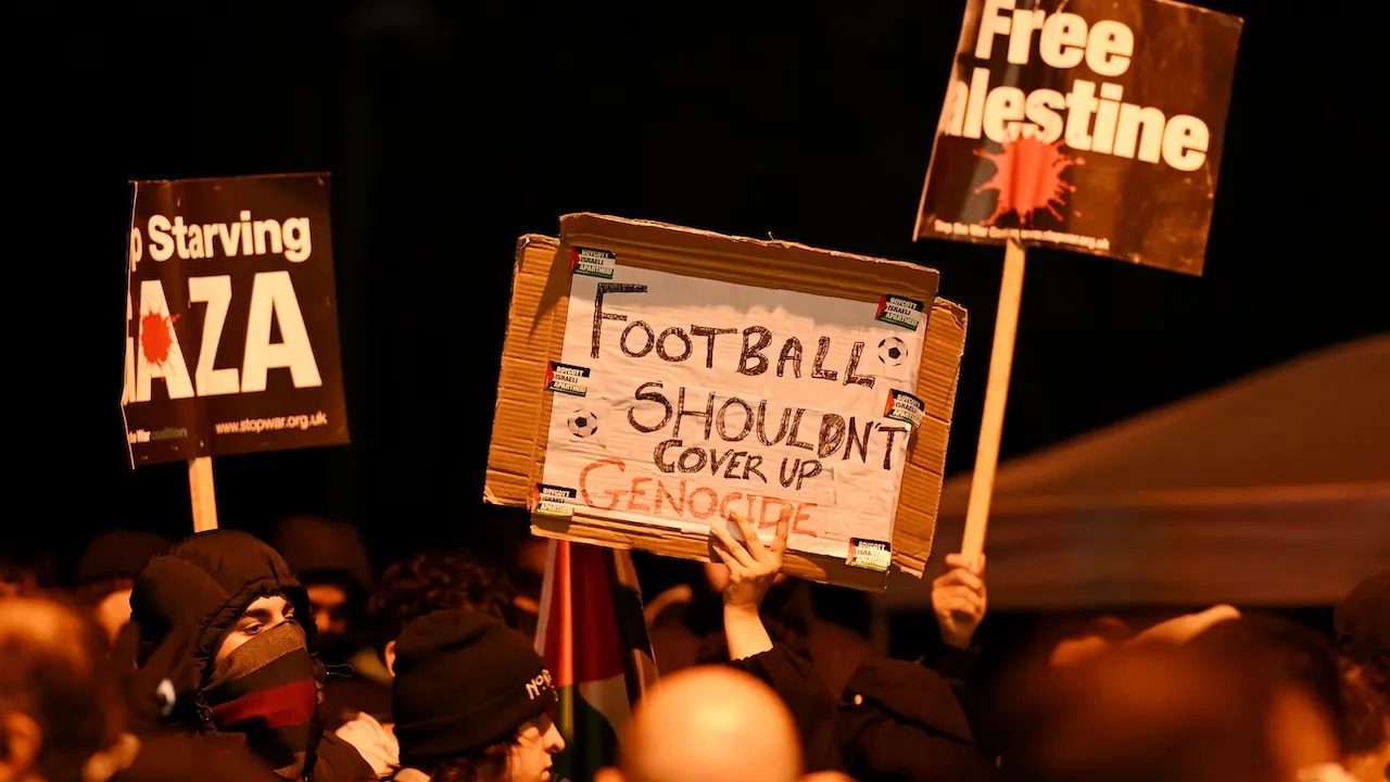 Demonstrators detained at UK football game featuring Israeli team