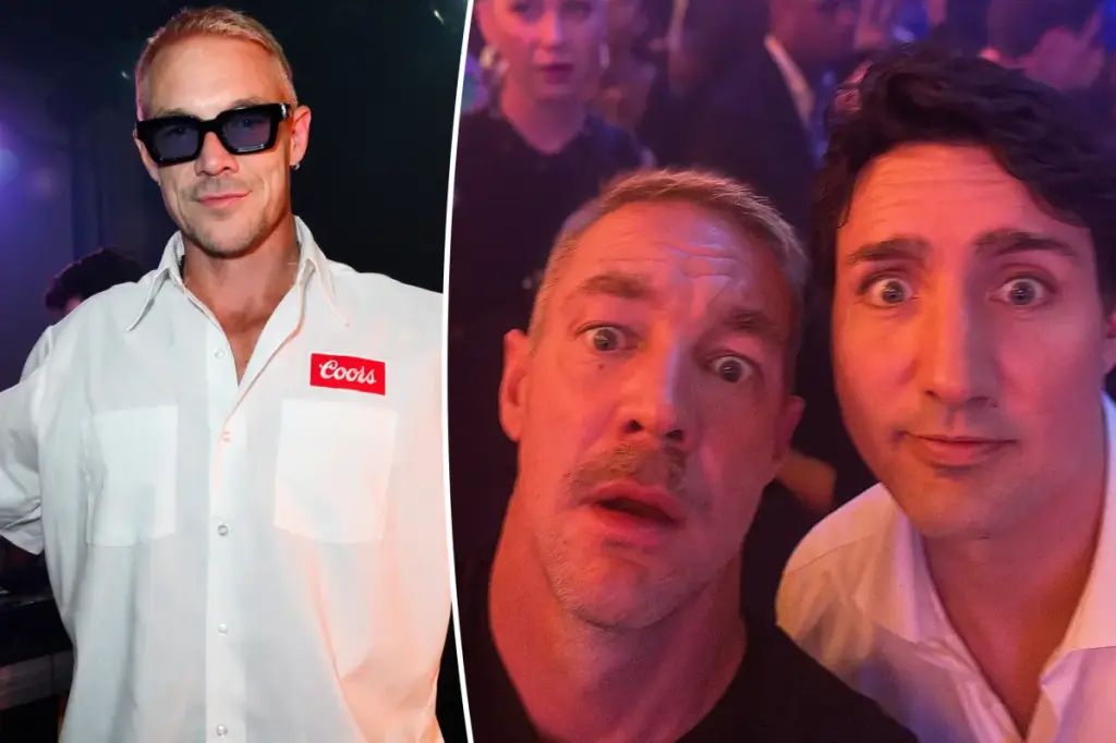 Diplo jokes with fans by sharing a selfie with Justin Trudeau after surprising dating rumors