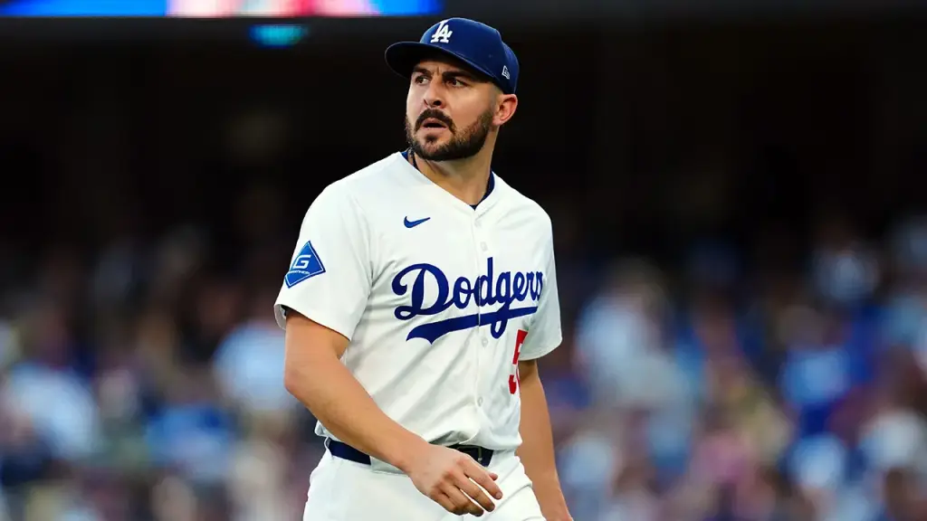 Dodgers pitcher Alex Vesia takes a break before the World Series and misses the parade.