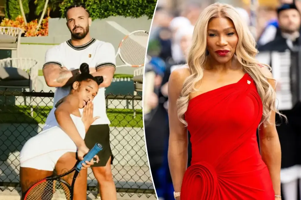 Drake fuels Serena Williams rivalry with tennis picture of Sexxy Red