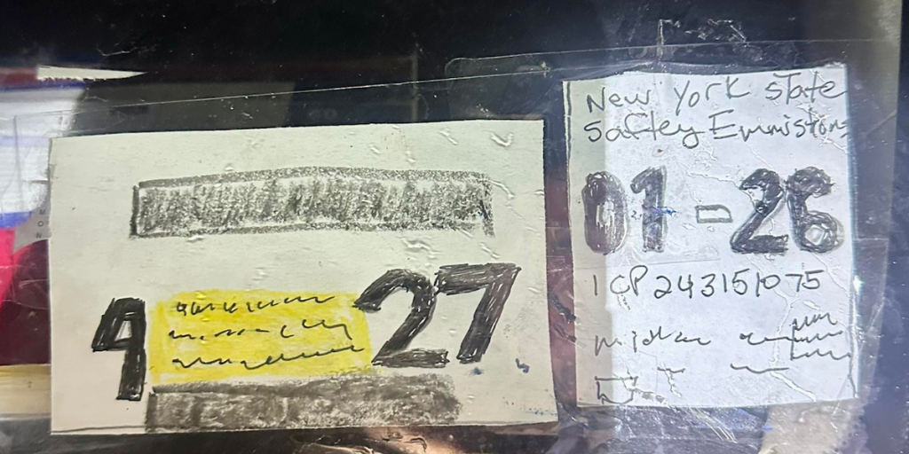 Driver amusingly turns to 'arts and crafts' for inspection and registration — but their plan is revealed