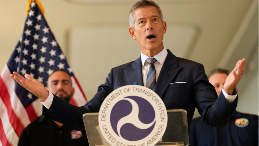 Duffy cautions that the Transportation Department might need to shut down certain airspace next week.