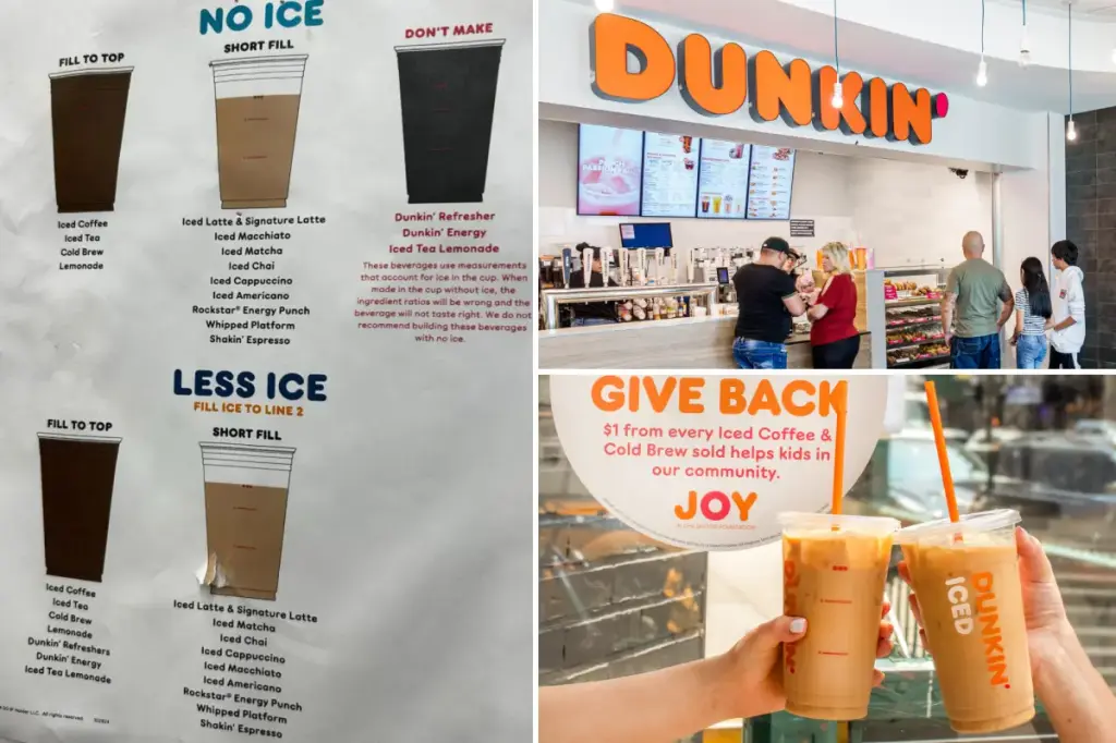 Dunkin' customers frustrated over claims that baristas are instructed not to fill cups fully: 'I've begun going to McDonald's for my iced coffees'