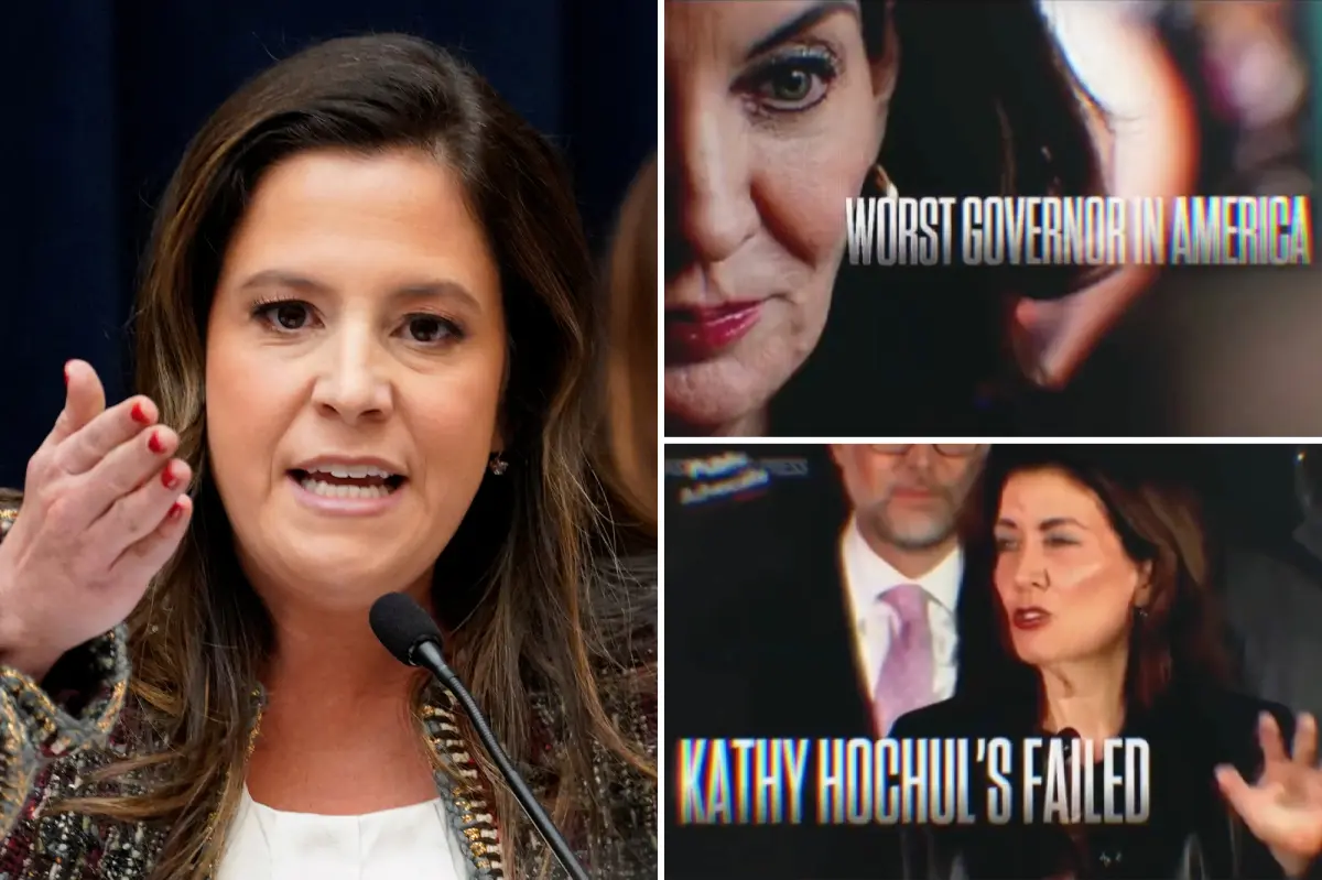 Elise Stefanik criticizes Kathy Hochul as ‘disconnected’ and ‘unpopular’ in harsh campaign ad for NY governor’s race.