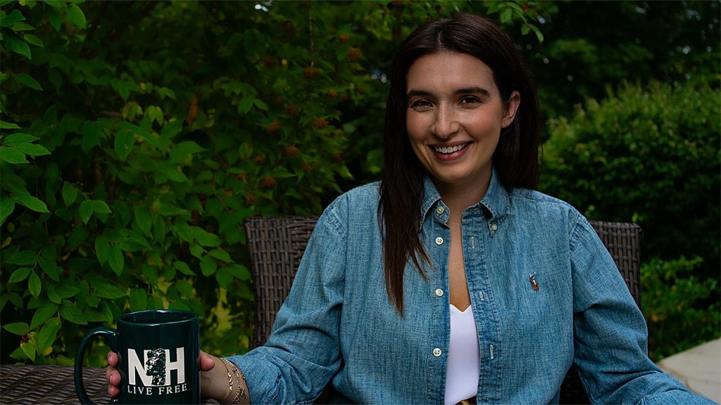 Elizabeth Girard, a Trump supporter, begins her campaign for Congress in New Hampshire.