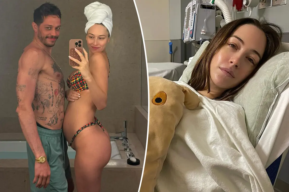 Elsie Hewitt shares her struggles with severe pain during her first pregnancy with Pete Davidson.