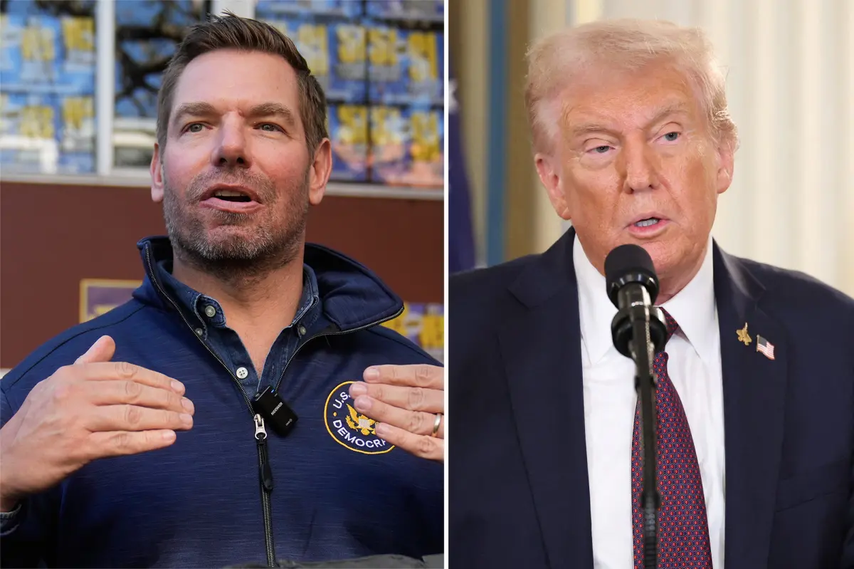 Eric Swalwell states the military can 'oversee' Donald Trump's actions.