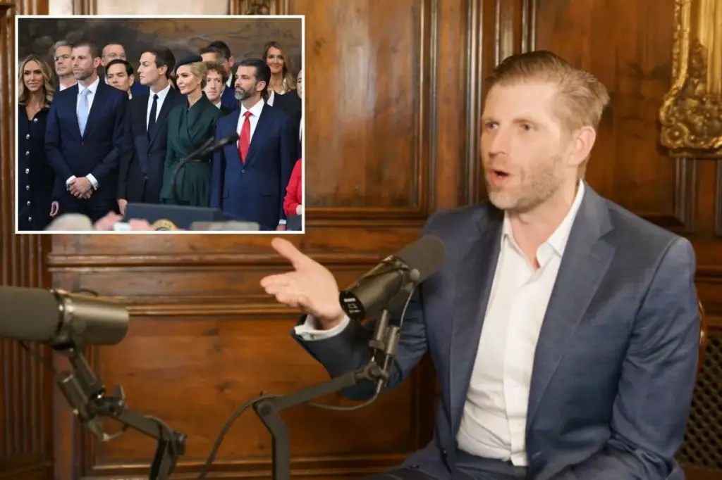 Eric Trump shares a positive encounter with Mark Zuckerberg at the inauguration.